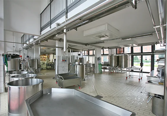 immagine del laboratorio del caseificio