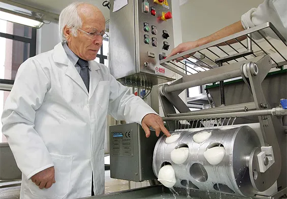 lavorazione della mozzarella