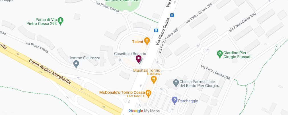 Mappa della localizzazione del Caseificio Rosario